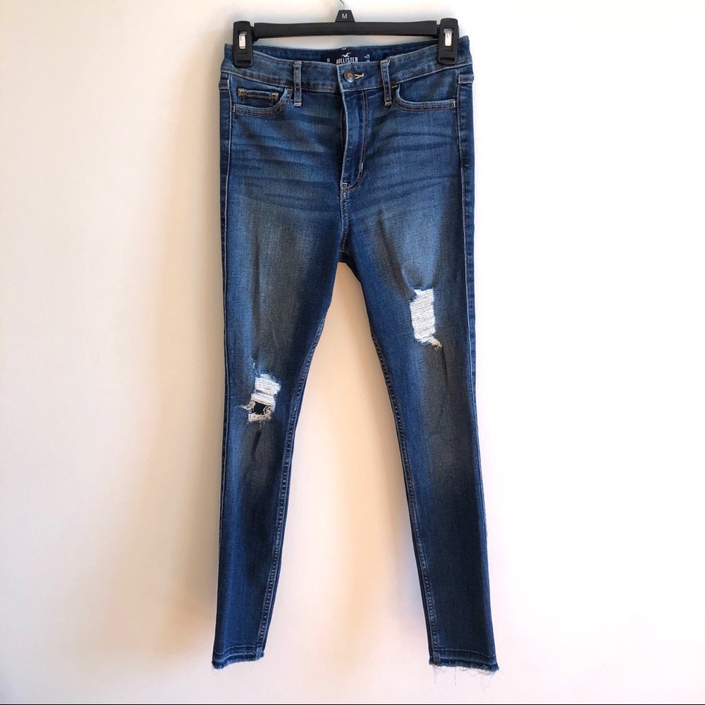 Hollister High Rise Super Skinny Cropped Jeans